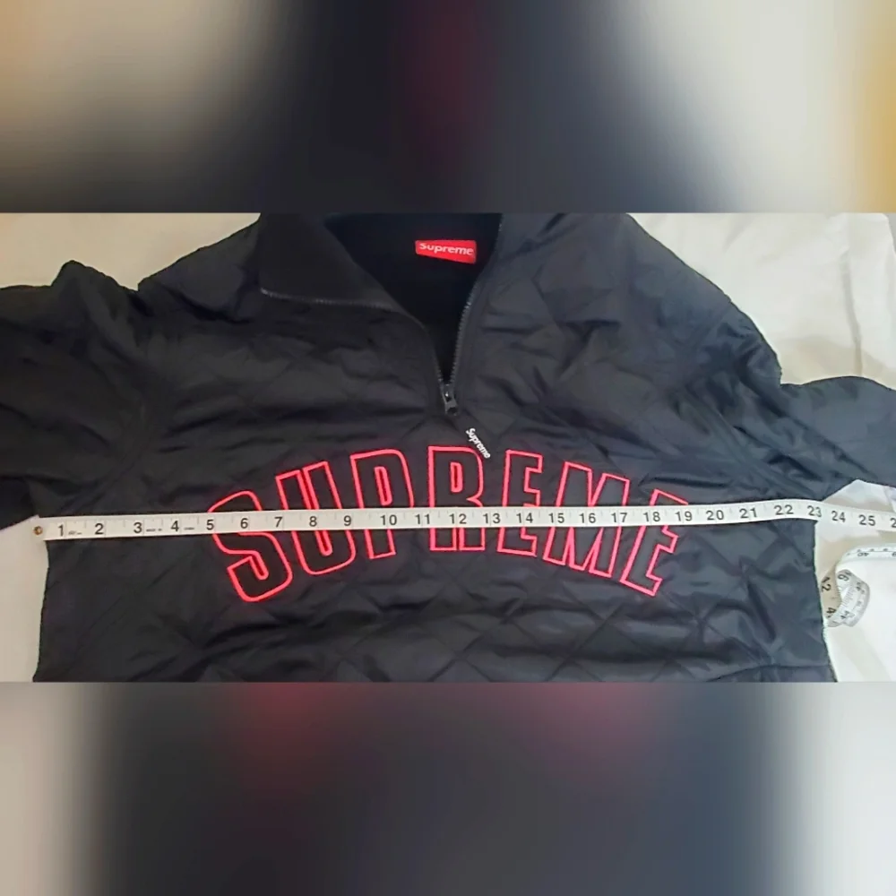 🔥HostPick🔥SUPREME Men's size M Micro down half zip pullover black jacket - Picture 6 of 15